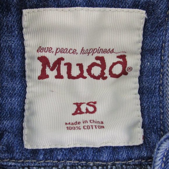 Mudd Distressed Denim Vest - Picture 12 of 14